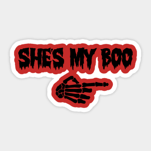 Shes My Boo Sticker